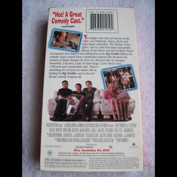 Big Trouble Spaceballs 1987 No Box Case Comedy VHS Cassette Tape Set Bundle $2 - Picture 2 of 6